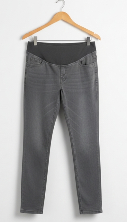 Stretch skinny jeans, elastic waistband